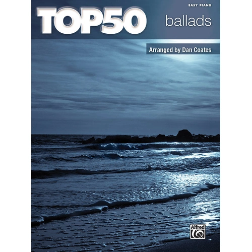 Top 50 Ballads Easy Piano Sheet Music with Lyrics and Chord Symbols