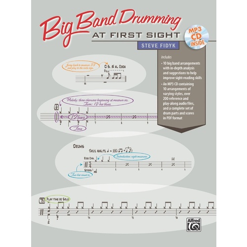 Big Band Drumming At First Sight Book/CD