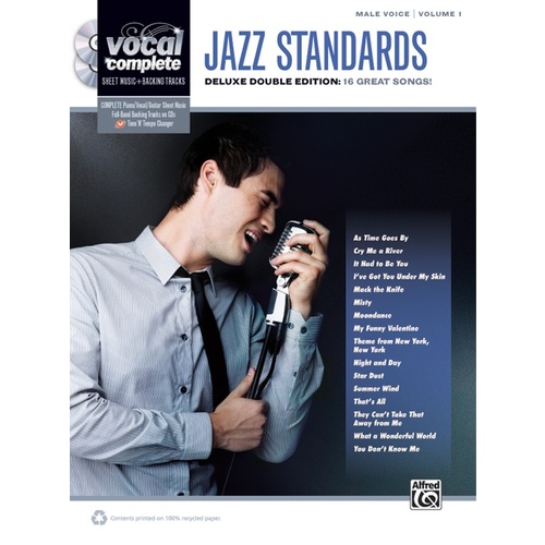 Male Voice Jazz Standards Book/2CDs