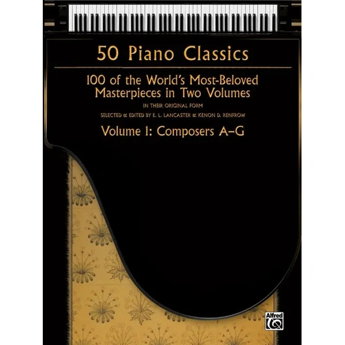 50 Piano Classics Volume 1 - Composers A-G Sheet Music Collection