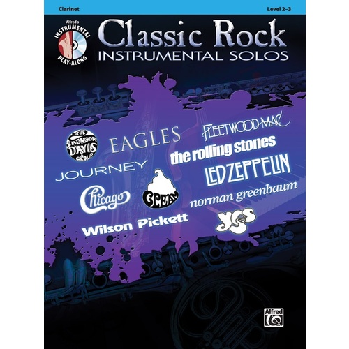 Classic Rock Instrumental Solos Clarinet Book/CD