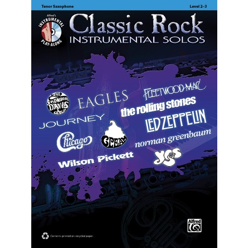 Classic Rock Instrumental Solos TSax Book/CD