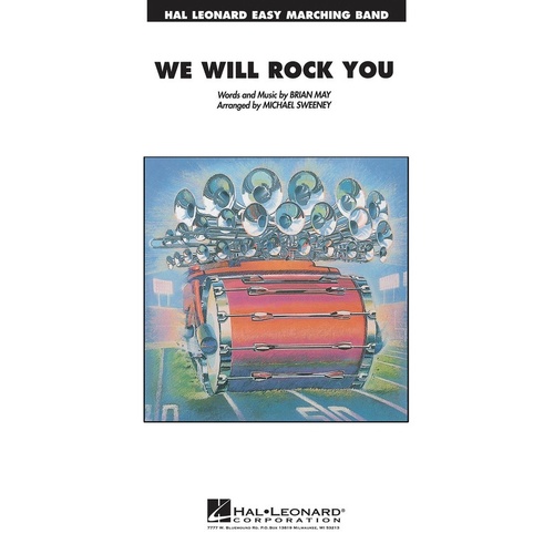 We Will Rock You Easy Marching Band 2-3 Score/Parts (Pod) (Music Score/Parts)