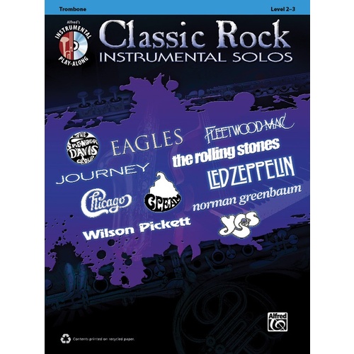 Classic Rock Instrumental Solos Trombone Book/CD