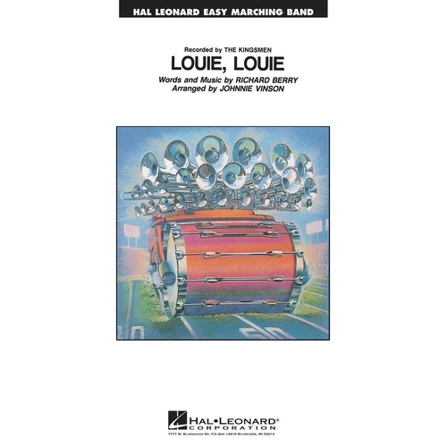 Louie Louie Easy Marching Band (Music Score/Parts)