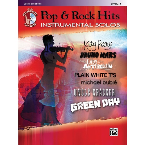 Pop & Rock Hits Inst Solos A/Sax Book/CD