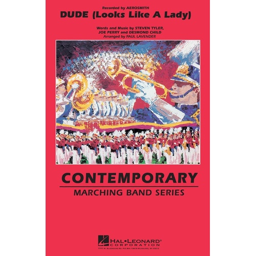 Dude (Looks Like A Lady) Marching Band 3 Score/Parts (Pod) (Music Score/Parts)