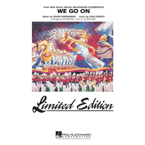 We Go On From Disneys Millennium Concert Band Lesmb4 (Music Score/Parts)