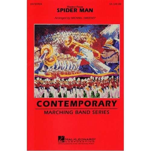 Theme From Spider Man Marching Band 3 Score/Parts (Pod) (Music Score/Parts)