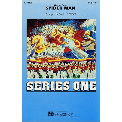 Theme From Spider Man Marching Band Score/Parts (Pod) (Music Score/Parts)