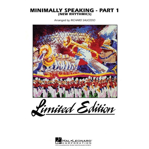 Minimally Speaking - Part 1 (Newrhythmics) Marching Band (Music Score/Parts)