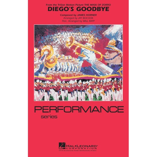 Diegos Goodbye (From Mask Of Zorro) Marching Band 4 Score/Parts (Pod) (Music Score/Parts)