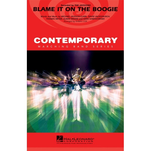 Blame It On The Boogie Marching Band 3 Score/Parts
