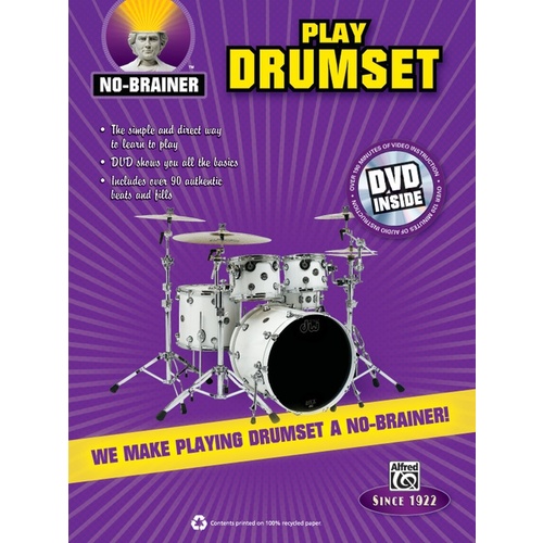 No-Brainer Play Drumset Book/DVD