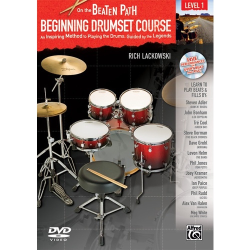 On The Beaten Path Drumset Course 1 Book, CD, and DVD