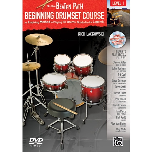 On The Beaten Path Drumset Course 1 Book/CD/DVD