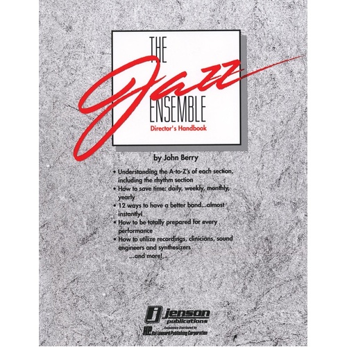 Jazz Ensemble Directors Handbook (Softcover Book)