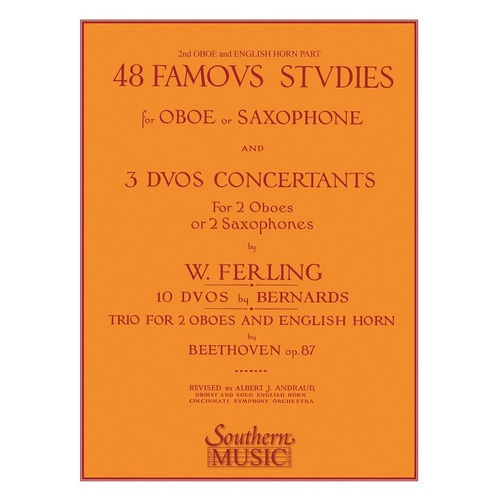 Famous Studies 48 Second Oboe (Softcover Book)