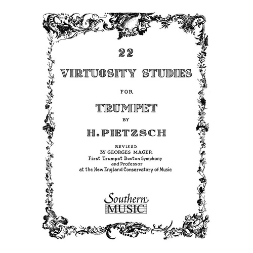 Pietzsch - 22 Virtuosity Studies For Trumpet (Softcover Book)