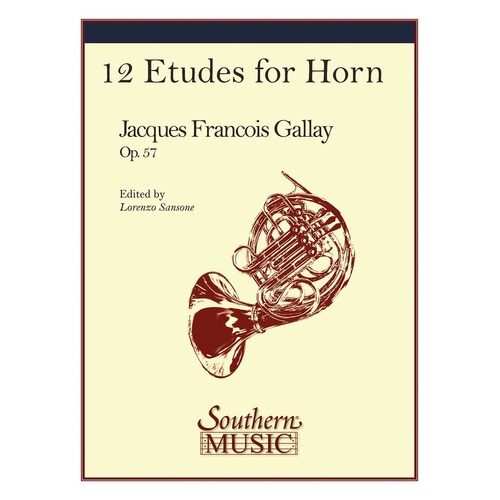 Gallay - 12 Etudes For Horn Op 57 (Softcover Book)