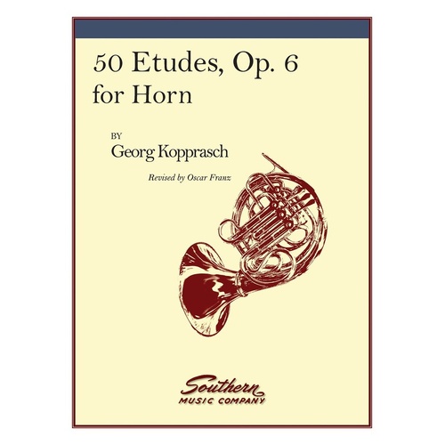 Kopprasch - 50 Etudes Op 6 For Horn (Softcover Book)