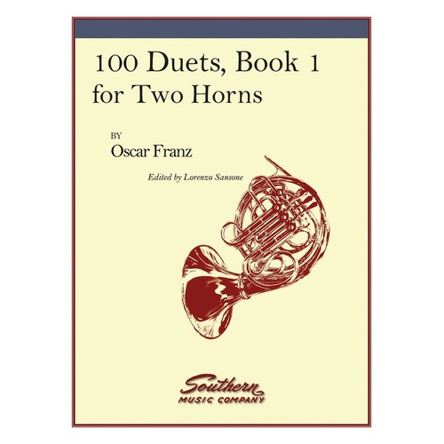 Franz - 100 Duets Book 1 For Two Horns (Softcover Book)
