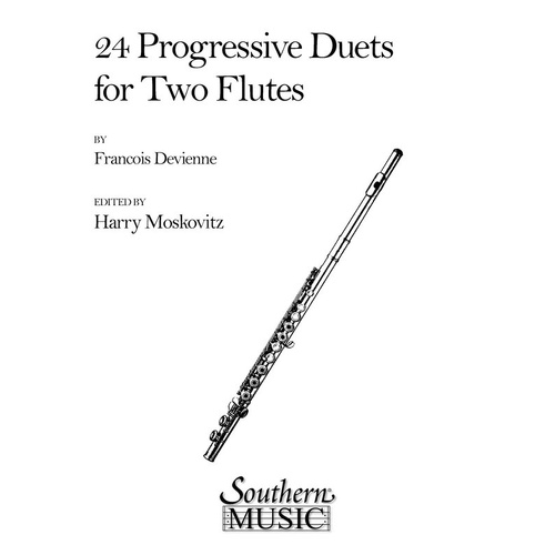 Devienne - 24 Progressive Duets For 2 Flutes (Softcover Book)