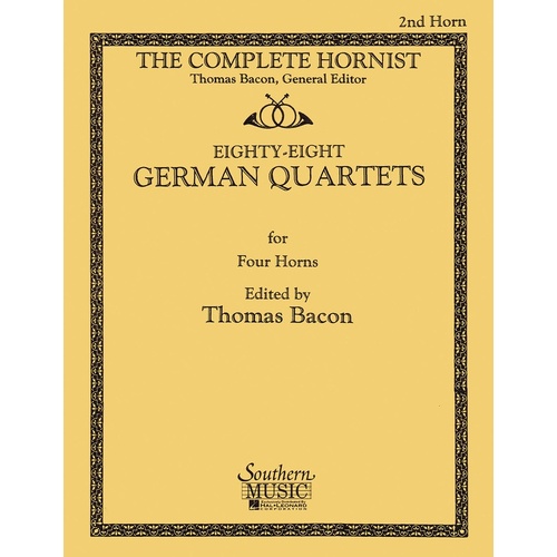88 German Quartets Horn 2 (Softcover Book)