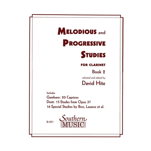 Melodious And Progressive Studies Book 2 Clarinet (Pod) (Softcover Book)