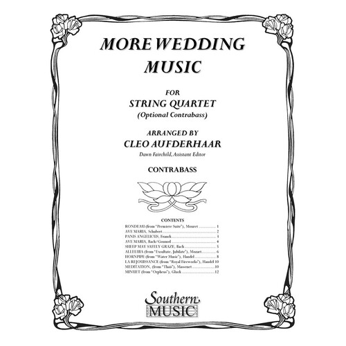 More Wedding Music String Bass Part (Softcover Book)