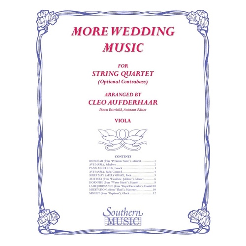 More Wedding Music Viola Part (Softcover Book)