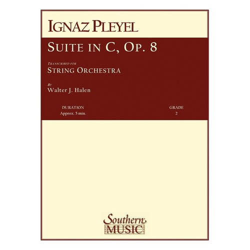 Pleyel - Suite In C Op 8 So2 Score/Parts Arr Halen (Pod) (Music Score/Parts)