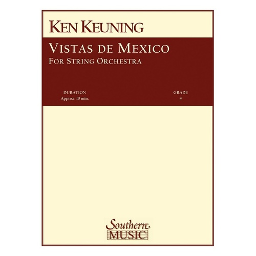 Vistas De Mexico String Orchestra Score/Parts