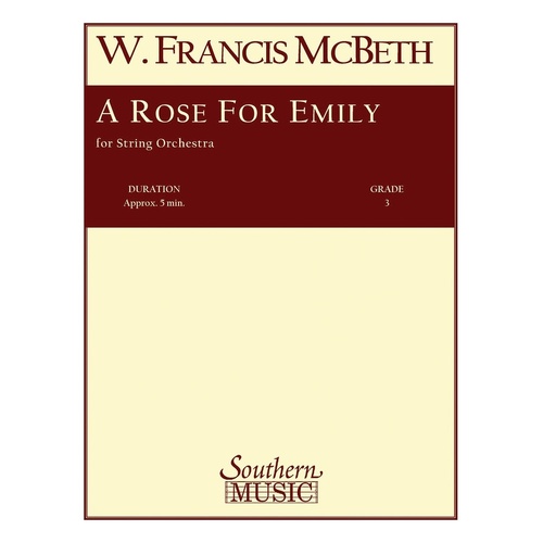 A Rose For Emily So3 Score/Parts