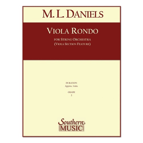 Viola Rondo String Orchestra Score/Parts