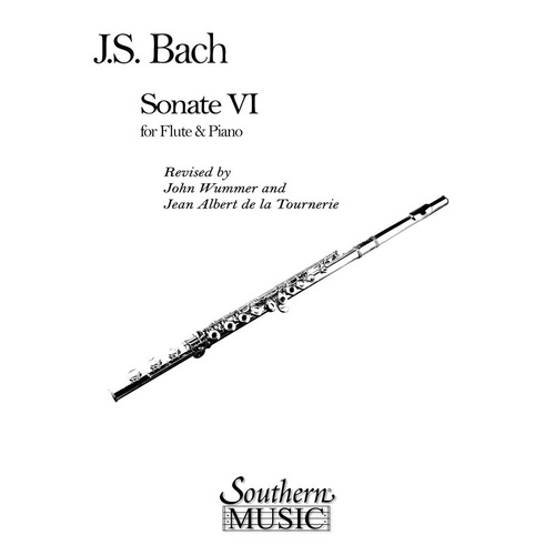 Bach - Sonata No 6 In E Major Flute/Piano (Softcover Book)