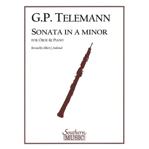 Sonata A Min Ed Andraud Oboe Piano (Softcover Book)