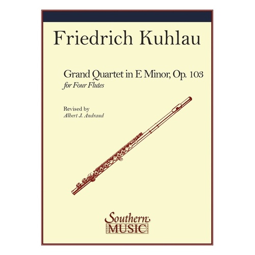 Grand Quartet Op 103 Flute Quartet (Music Score/Parts)