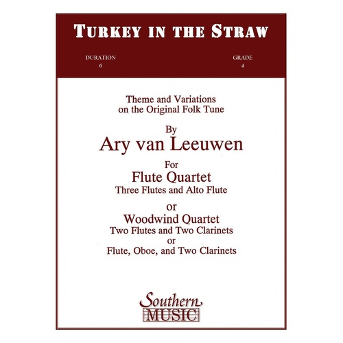 Turkey In The Straw Flute Quartet (Softcover Book)
