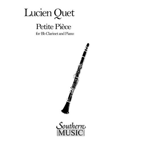 Quet - Petite Piece For Clarinet/Piano (Softcover Book)