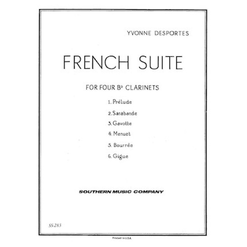 French Suite For 4 Clarinets Full Score (Pod)