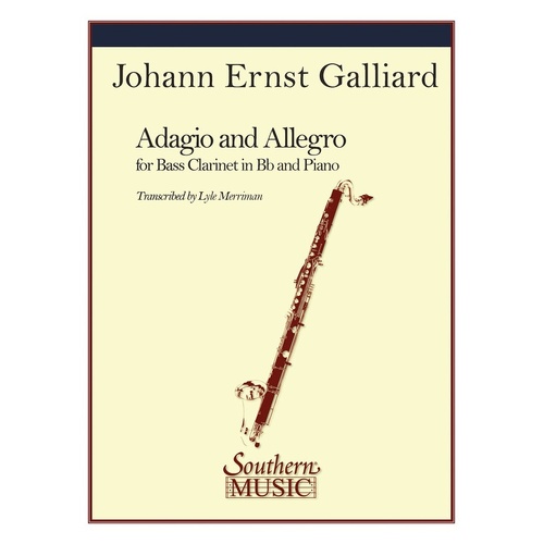 Adagio And Allegro Bass clarinet Piano (Softcover Book)