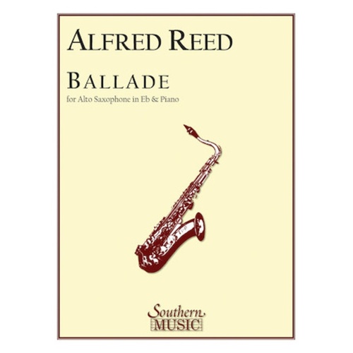 Reed - Ballade For Alto Sax/Piano (Pod) Softcover Book (Alto Saxophone)