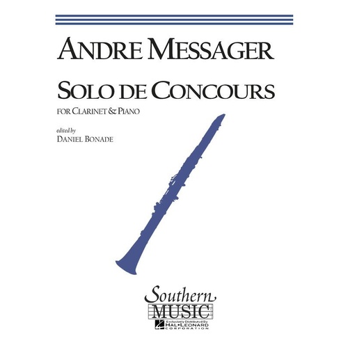 Messager - Solo de Concours for Clarinet/Piano (POD)