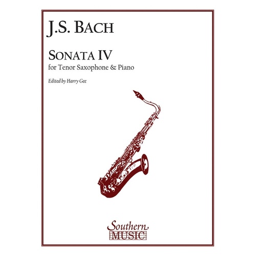 Sonata No 4 In C Soprano Saxophone (Softcover Book)