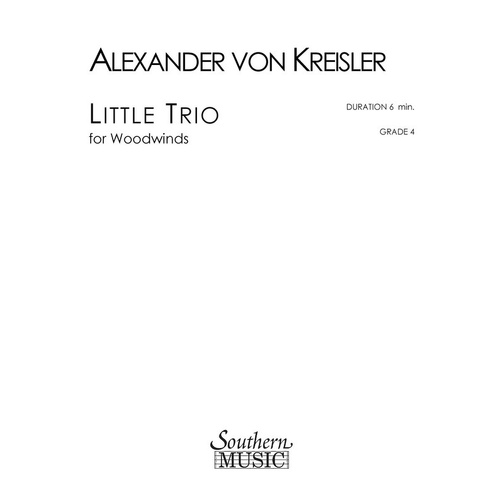 Kreisler - Little Trio For Woodwinds (Softcover Book)