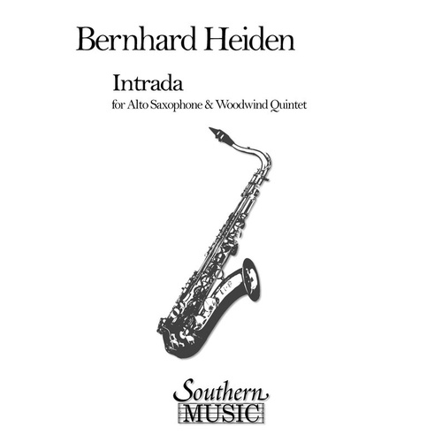 Heiden - Intrada For Alto Sax/Woodwind Quintet (Pod) (Music Score/Parts)