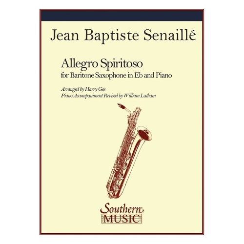 Allegro Spiritoso Bar Sax Piano (Softcover Book)