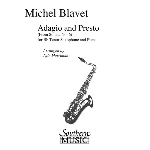 Adagio And Presto Tenor Sax Piano (Softcover Book)