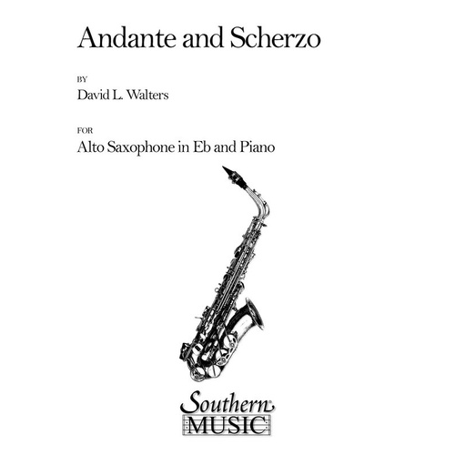Andante And Scherzo Alto Sax Piano (Softcover Book)